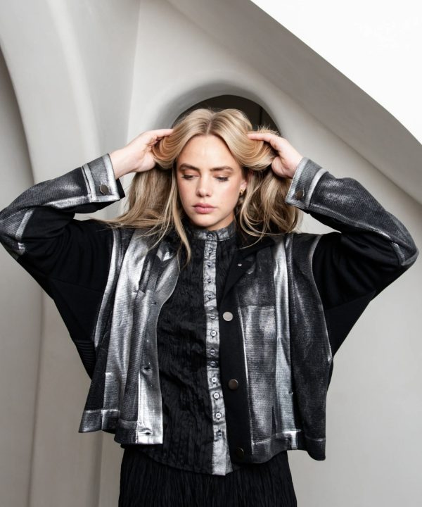 Alternative view of Foil Plisse Jacket